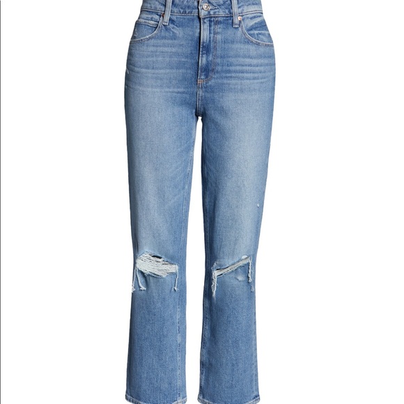 NWT PAIGE ‘Sarah’ High Waist Distressed Jeans - Picture 3 of 5